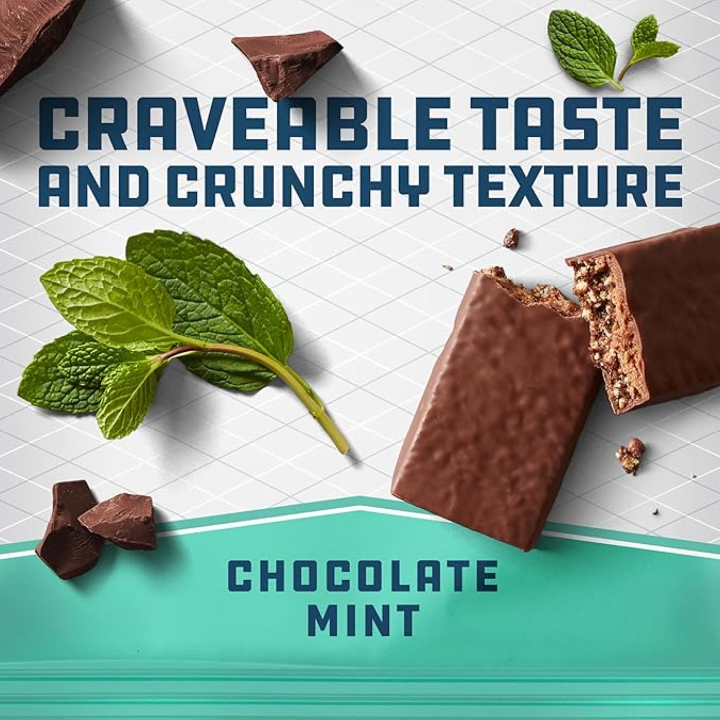 CLIF BUILDERS Protein Bars - Chocolate Mint Flavor - 20g Plant Based Protein - Gluten Free - Non-GMO - Low Glycemic - No Artificial Sweeteners - Value Pack, 2.4 oz. (12 Count)