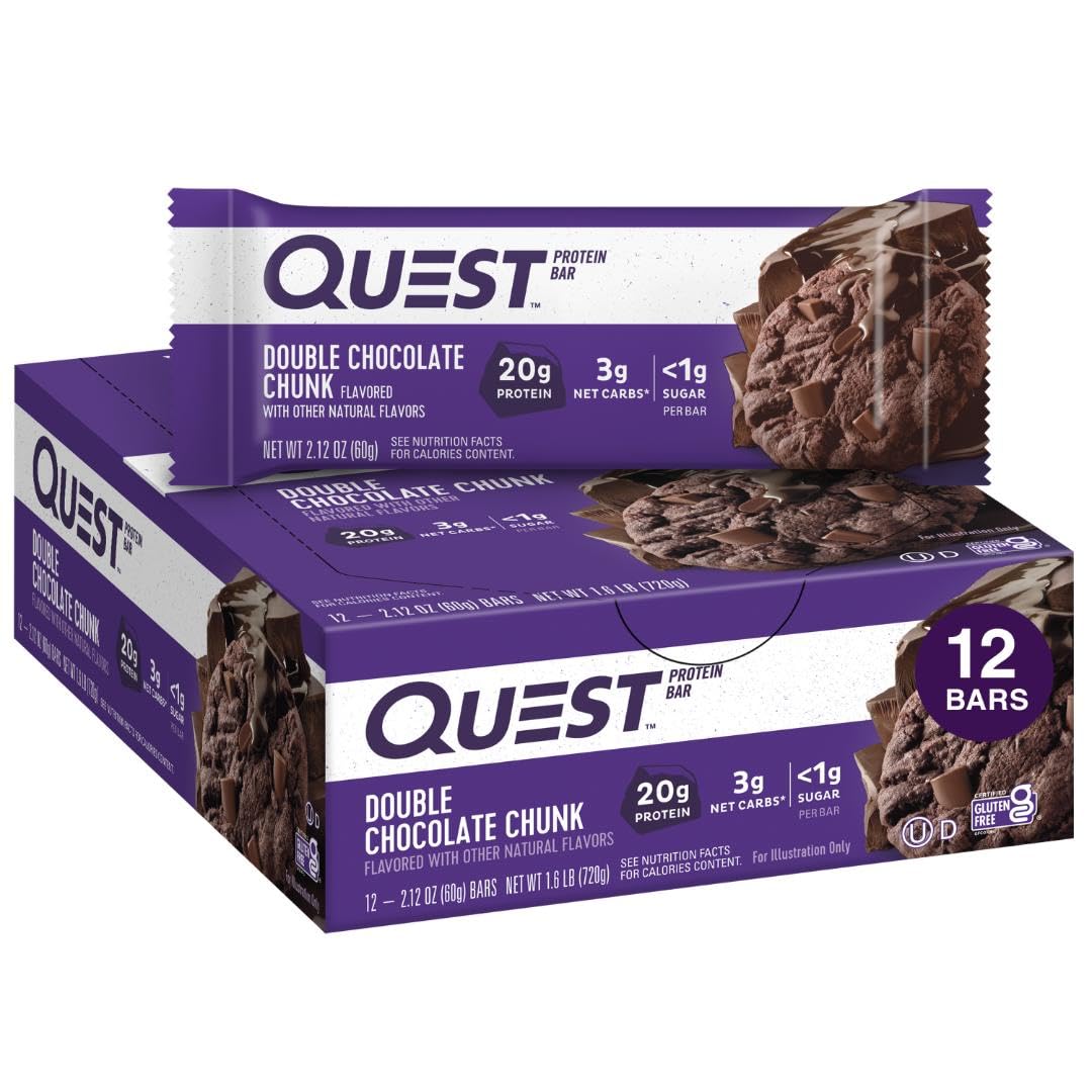 Quest Nutrition Double Chocolate Chunk Protein Bars 12 Count