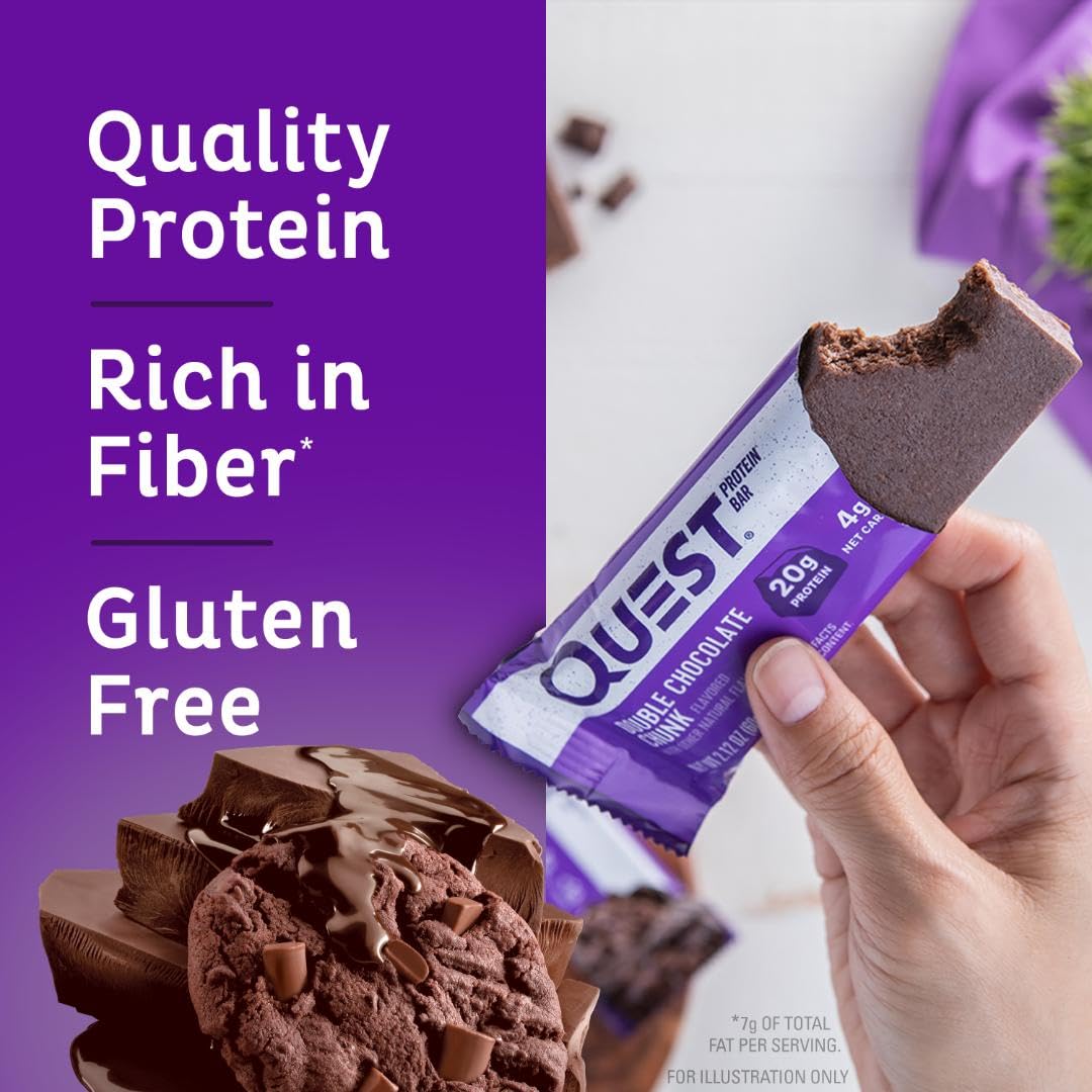 Quest Nutrition Double Chocolate Chunk Protein Bars 12 Count