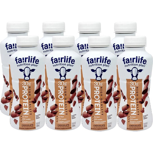 Niro Assortment | Fairlife Protein Shakes, Pack Of 8 - Chocolate Fairlife Shake 11.5 Oz Each - Premium Fairlife Protein Shake With Beverage Sleeve