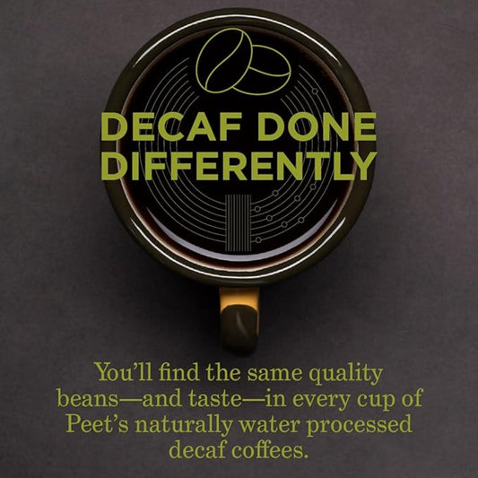 Peet's Coffee, Dark Roast Decaf Keurig K-Cup Pods - Decaf House Blend 88 Count (4 Boxes of 22 K-Cup Pods)